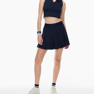 Aritzia TnaMOVE Tennis Mini Skirt, Black, Size L